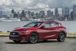 Picture of a 2019 Infiniti QX30S in Magnetic Red from a front left three-quarter perspective