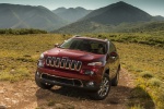 Picture of a 2017 Jeep Cherokee Limited 4WD in Deep Cherry Red Crystal Pearlcoat from a front left perspective