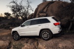 Picture of a 2015 Jeep Grand Cherokee Limited 4WD in Bright White Clearcoat from a rear left three-quarter perspective