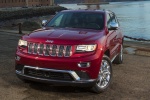 Picture of a 2016 Jeep Grand Cherokee Summit 4WD in Deep Cherry Red Crystal Pearlcoat from a front left perspective