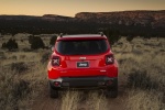 Picture of a 2016 Jeep Renegade Latitude 4WD in Colorado Red from a rear perspective