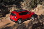 Picture of a 2016 Jeep Renegade Latitude 4WD in Colorado Red from a rear right three-quarter top perspective