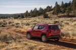 Picture of a 2016 Jeep Renegade Latitude 4WD in Colorado Red from a rear left three-quarter perspective