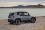 Picture of a 2016 Jeep Renegade Trailhawk 4WD in Glacier Metallic from a right side perspective