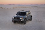 Picture of a 2016 Jeep Renegade Trailhawk 4WD in Glacier Metallic from a front left perspective