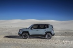 Picture of a 2016 Jeep Renegade Trailhawk 4WD in Glacier Metallic from a left side perspective
