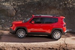 Picture of a 2017 Jeep Renegade Latitude 4WD in Colorado Red from a side perspective