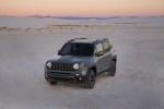 Picture of a 2017 Jeep Renegade Trailhawk 4WD in Glacier Metallic from a front left perspective