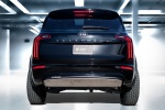 Picture of a 2020 Kia Telluride AWD in Ebony Black from a orientation perspective