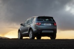 Picture of a 2015 Land Rover Discovery Sport HSE Luxury in Scotia Gray Metallic from a rear left perspective