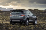 Picture of a 2015 Land Rover Discovery Sport HSE Luxury in Scotia Gray Metallic from a rear right perspective