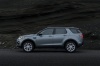 Picture of a 2018 Land Rover Discovery Sport HSE Luxury in Scotia Gray Metallic from a left side perspective