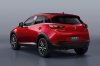 Picture of a 2016 Mazda CX-3 in Soul Red Metallic from a rear left perspective