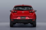 Picture of a 2016 Mazda CX-3 in Soul Red Metallic from a rear perspective