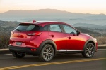 Picture of a 2017 Mazda CX-3 in Soul Red Metallic from a rear right three-quarter perspective