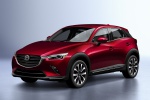 Picture of a 2019 Mazda CX-3 in Soul Red Crystal Metallic from a front left perspective