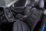 Picture of a 2015 Mazda CX-5's Front Seats in Black