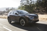 Picture of a driving 2016 Mazda CX-5 in Meteor Gray Mica from a front right perspective