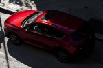 Picture of a 2017 Mazda CX-5 Grand Touring AWD in Soul Red Crystal Metallic from a rear left three-quarter top perspective
