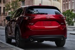 Picture of a 2017 Mazda CX-5 Grand Touring AWD in Soul Red Crystal Metallic from a rear left perspective