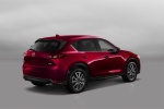 Picture of a 2017 Mazda CX-5 Grand Touring AWD in Soul Red Crystal Metallic from a rear right three-quarter perspective