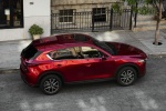 Picture of a 2017 Mazda CX-5 Grand Touring AWD in Soul Red Crystal Metallic from a rear right three-quarter top perspective