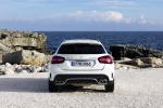 Picture of a 2019 Mercedes-AMG GLA 45 4MATIC in Polar White from a rear perspective