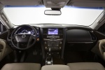 Picture of a 2017 Nissan Armada Platinum's Cockpit in Almond