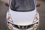 Picture of a 2016 Nissan Juke NISMO RS in Brilliant Silver from a frontal top perspective
