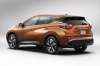 Picture of a 2015 Nissan Murano in Pacific Sunset Metallic from a rear left three-quarter perspective