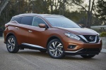 Picture of a 2017 Nissan Murano Platinum AWD in Pacific Sunset Metallic from a front right three-quarter perspective