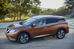 Picture of a 2017 Nissan Murano Platinum AWD in Pacific Sunset Metallic from a front left three-quarter perspective