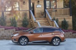 Picture of a 2017 Nissan Murano Platinum AWD in Pacific Sunset Metallic from a side perspective