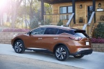 Picture of a 2017 Nissan Murano Platinum AWD in Pacific Sunset Metallic from a rear left perspective