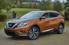 Picture of a 2018 Nissan Murano Platinum AWD in Pacific Sunset Metallic from a front left three-quarter perspective