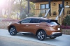 Picture of a 2018 Nissan Murano Platinum AWD in Pacific Sunset Metallic from a rear left perspective