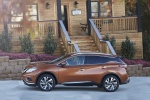 Picture of a 2018 Nissan Murano Platinum AWD in Pacific Sunset Metallic from a side perspective