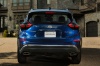 Picture of a 2019 Nissan Murano Platinum AWD in Deep Blue Pearl from a rear perspective