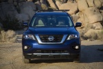 Picture of a 2018 Nissan Pathfinder Platinum 4WD in Caspian Blue from a frontal perspective