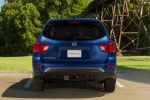 Picture of a 2019 Nissan Pathfinder Platinum 4WD in Caspian Blue Metallic from a rear perspective