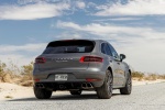 Picture of a 2015 Porsche Macan Turbo in Agate Gray Metallic from a rear right perspective