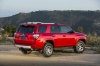 Picture of a 2018 Toyota 4Runner TRD Off Road in Barcelona Red Metallic from a rear right three-quarter perspective