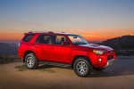 Picture of a 2018 Toyota 4Runner TRD Off Road in Barcelona Red Metallic from a front right three-quarter perspective
