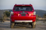 Picture of a 2018 Toyota 4Runner TRD Off Road in Barcelona Red Metallic from a rear perspective