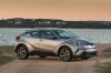 Picture of a 2018 Toyota C-HR in Silver Knockout Metallic from a front right three-quarter perspective