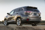 Picture of a 2014 Toyota Highlander Limited AWD in Predawn Gray Mica from a rear left perspective