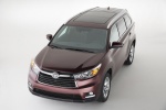 Picture of a 2014 Toyota Highlander Limited AWD in Ooh La La Rouge Mica from a front left top perspective