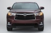 Picture of a 2015 Toyota Highlander Limited AWD in Ooh La La Rouge Mica from a frontal perspective