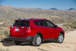 Picture of a 2014 Toyota RAV4 Limited AWD in Barcelona Red Metallic from a rear right three-quarter perspective
