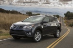 Picture of a 2015 Toyota RAV4 Limited in Magnetic Gray Pearl from a front left three-quarter perspective